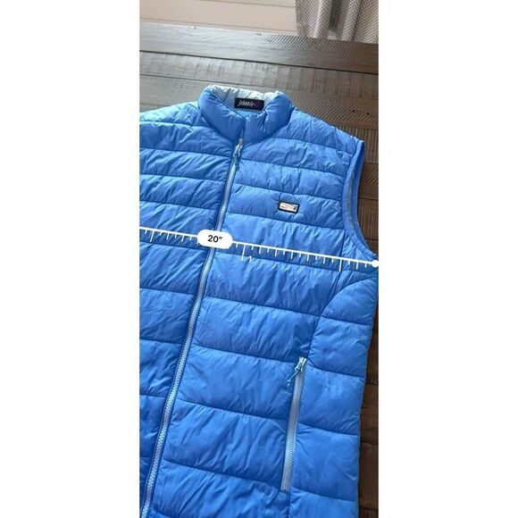 Johnnie-O Men's Riptide Blue Hudson Puffer Full Zip Vest Brand Size Medium - Picture 3 of 9